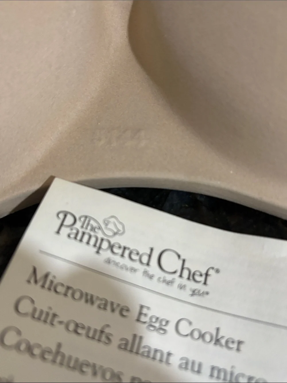 The Pampered Chef Stoneware Microwave Egg Cooker